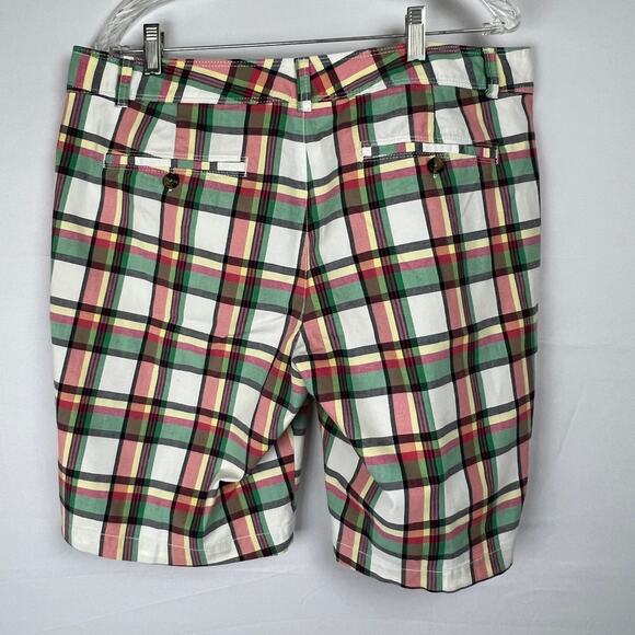 Dockers Womens Multi Plaid Bermuda Shorts Size 14 - Picture 4 of 8